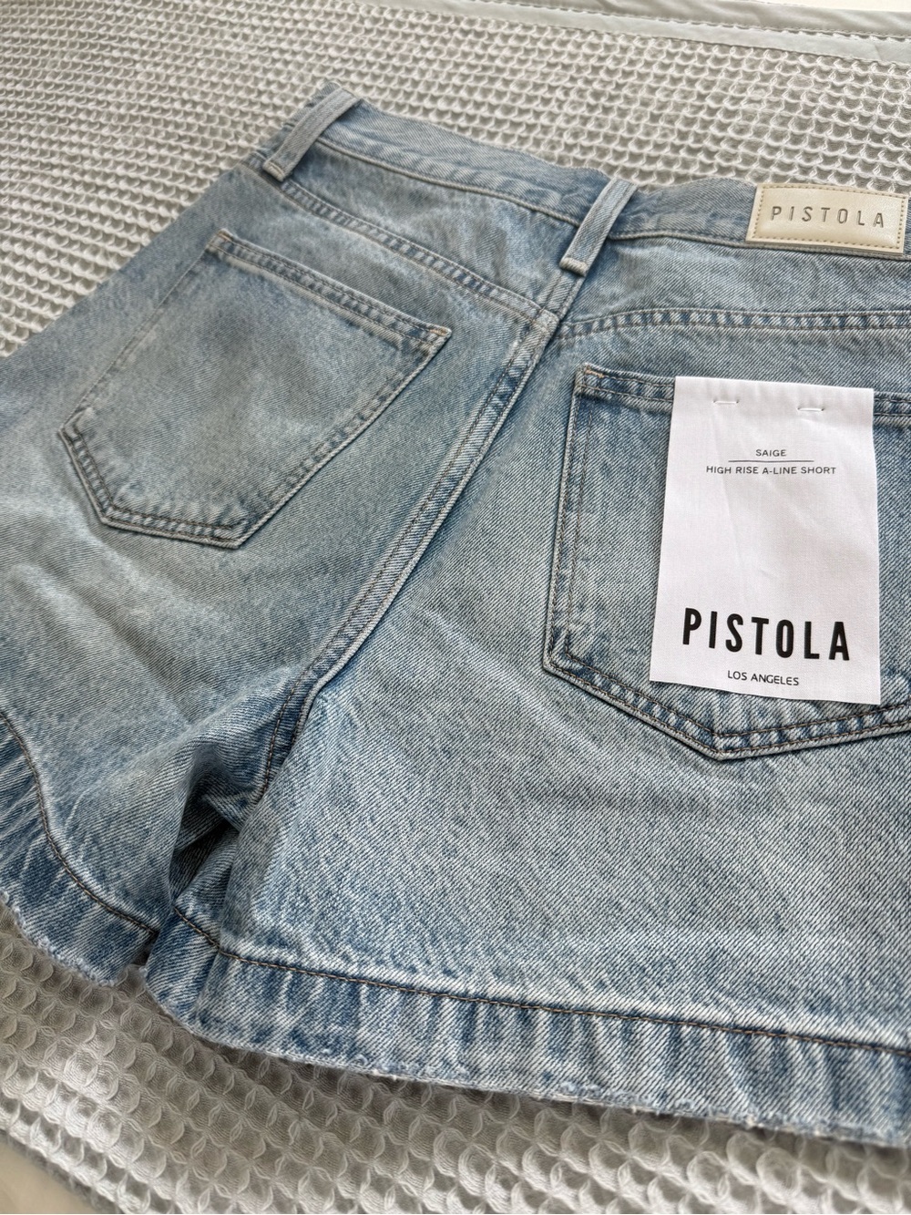 NWT pistola Saige High Rise A-line Short- sz 26- French Riviera color - Picture 6 of 12